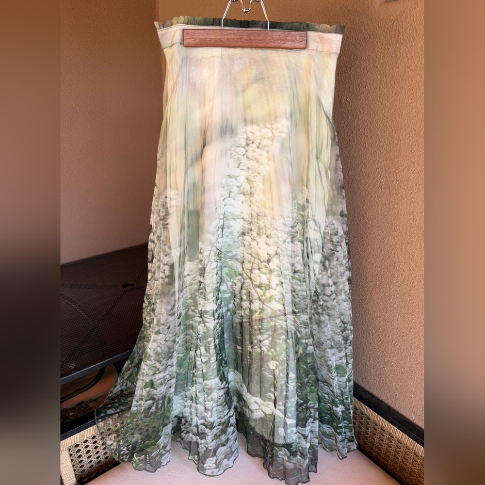 HTF Anthropologie Maeve Pleated Maxi Skirt - Picture 8 of 9